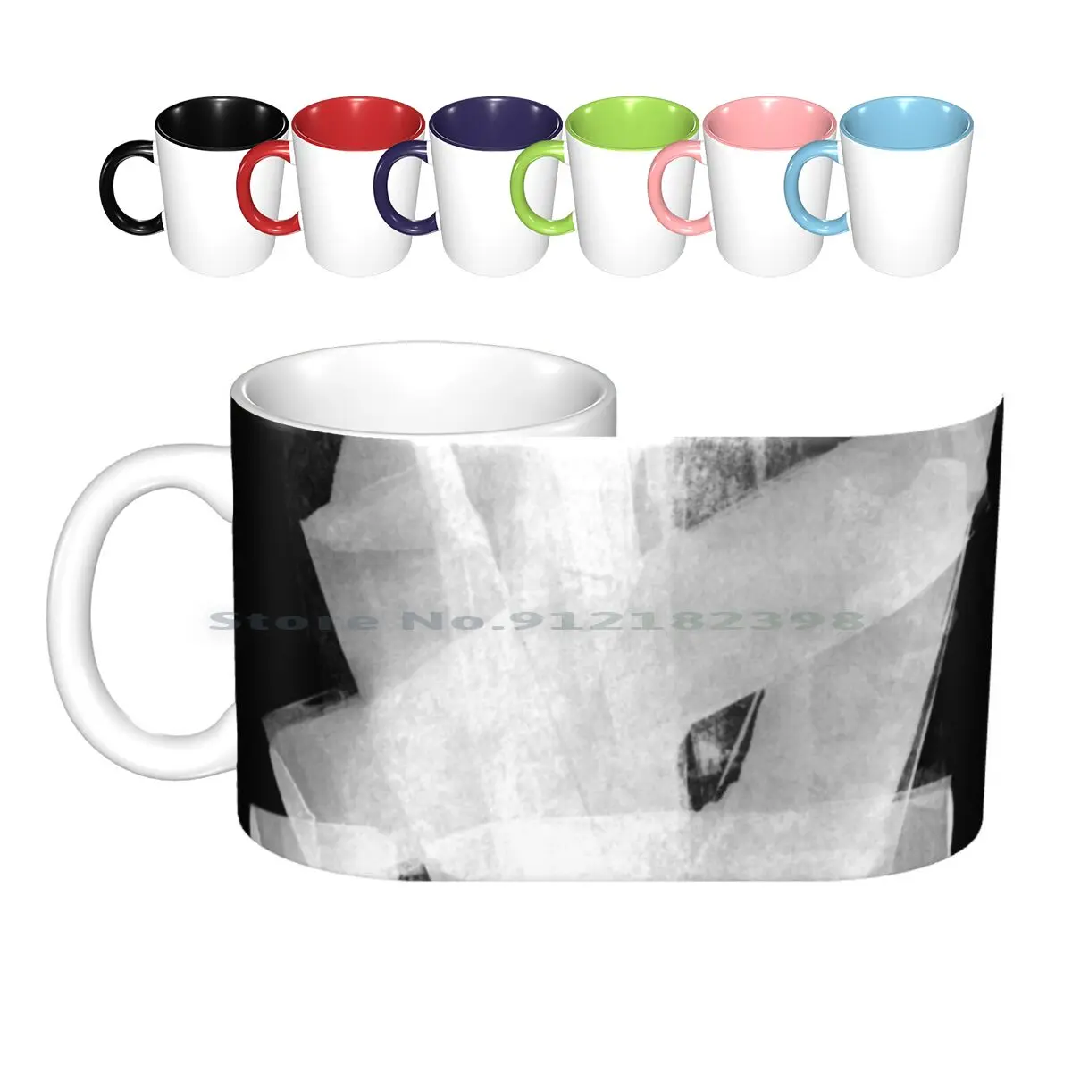 Print – Offset Ink 1 Ceramic Mugs Coffee Cups Milk Tea Mug Printmaking Printing Abstract Ink Offset Leadbeater Leadbeaterart