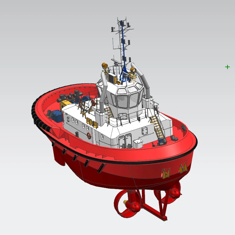 W magazynie 1/48DAMEN 2412 Tugboat 515mm zestaw żywiczny Model statku symulacji statku