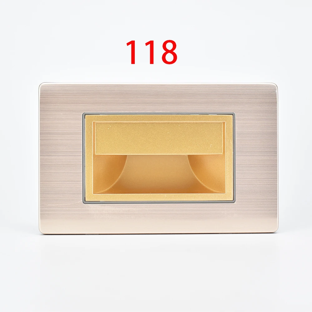 Lámpara de pared SANDIY, luz de escalera integrada, estándar de EE. UU., 118*86mm, luz nocturna, aplique de interior Led para escalera, cocina,