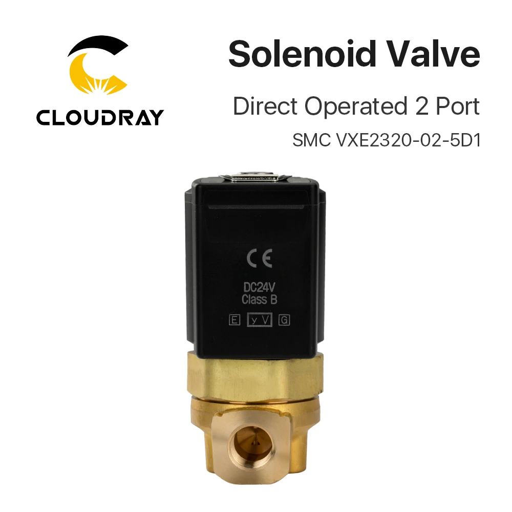 Imagem -04 - Cloudray-válvula Solenoide de Portas Operado Direto Smc com Vapor de ar 3.0 Mpa para Sistema de Corte de Fibra Pneumático