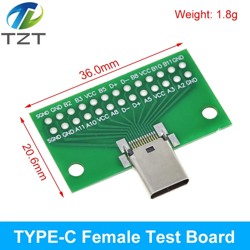 TZT USB-Stecker / MINI MICRO USB auf DIP-Adapter, Buchse 2,54 Stecker B Typ-C USB2.0 3.0 Buchse Konverter – Detail 16