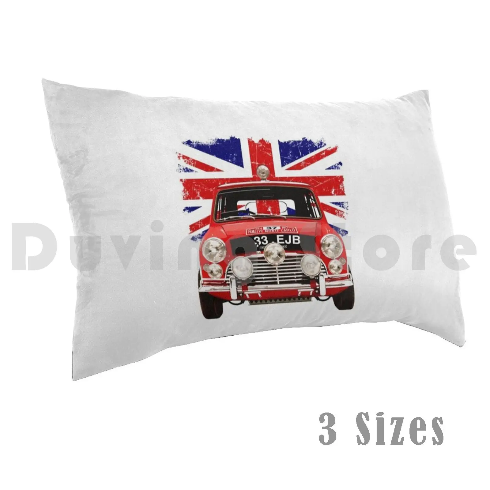 1964 Mini Cooper 's' Monte Carlo Rally Winner Pillow Case Printed 50x75 Mini Cooper S Mini Paddy Hopkirk Henry