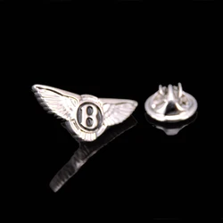 High grade brand car logo letter B Brooch Lapel Pin men's and women's fashion jewelry clothing backpack Badge Party Gift