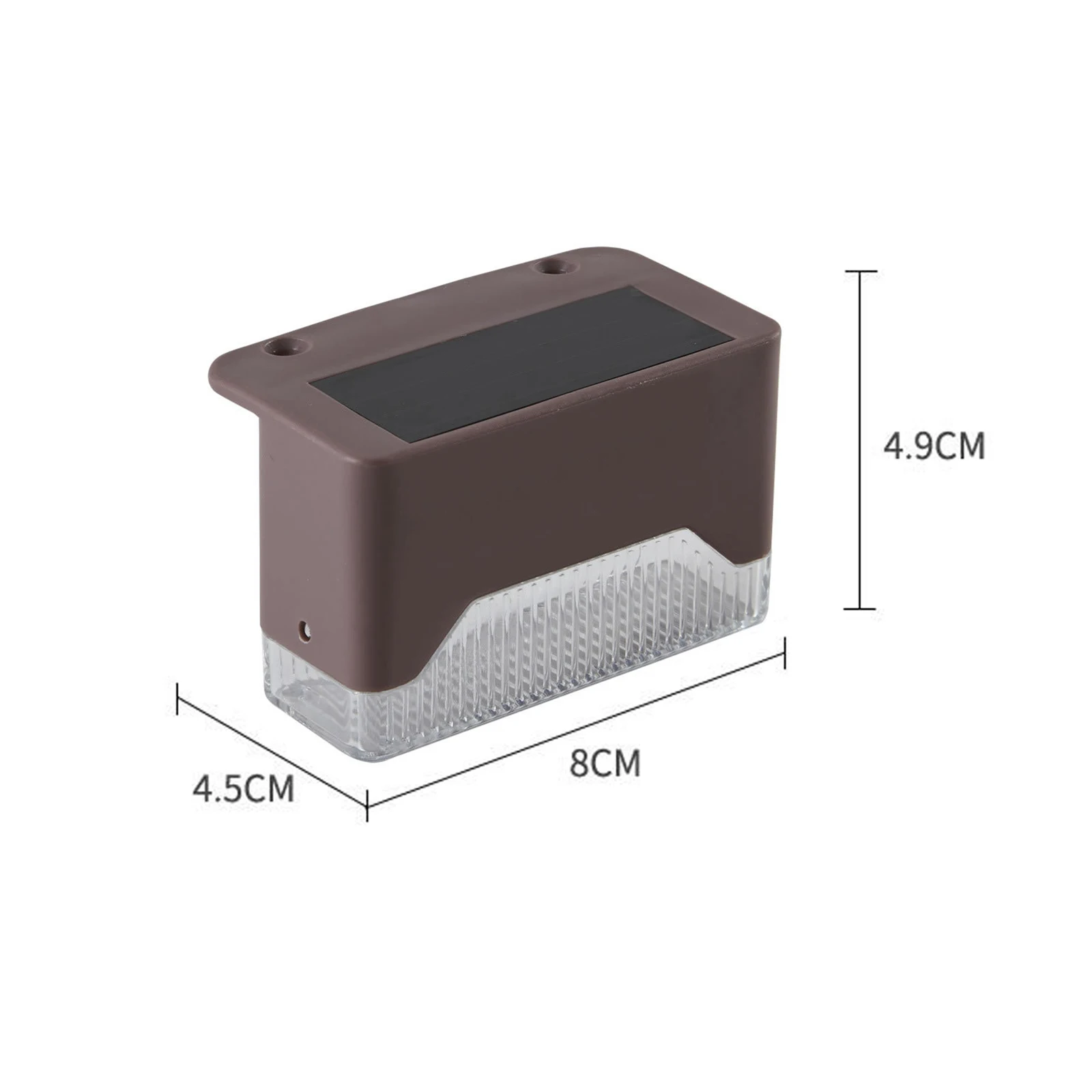 4 Uds Solar LED luces LED de paso para vallas luces al aire libre impermeable de energía Solar del Patio de la lámpara de la decoración del jardín para Patio escalera vía