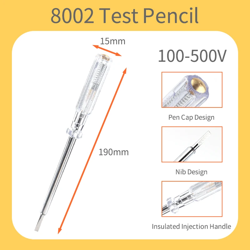 AC/DC 12-250V Special screwdriver for measuring electricity Voltage Tester Detector Electrician Tools Digital display induction