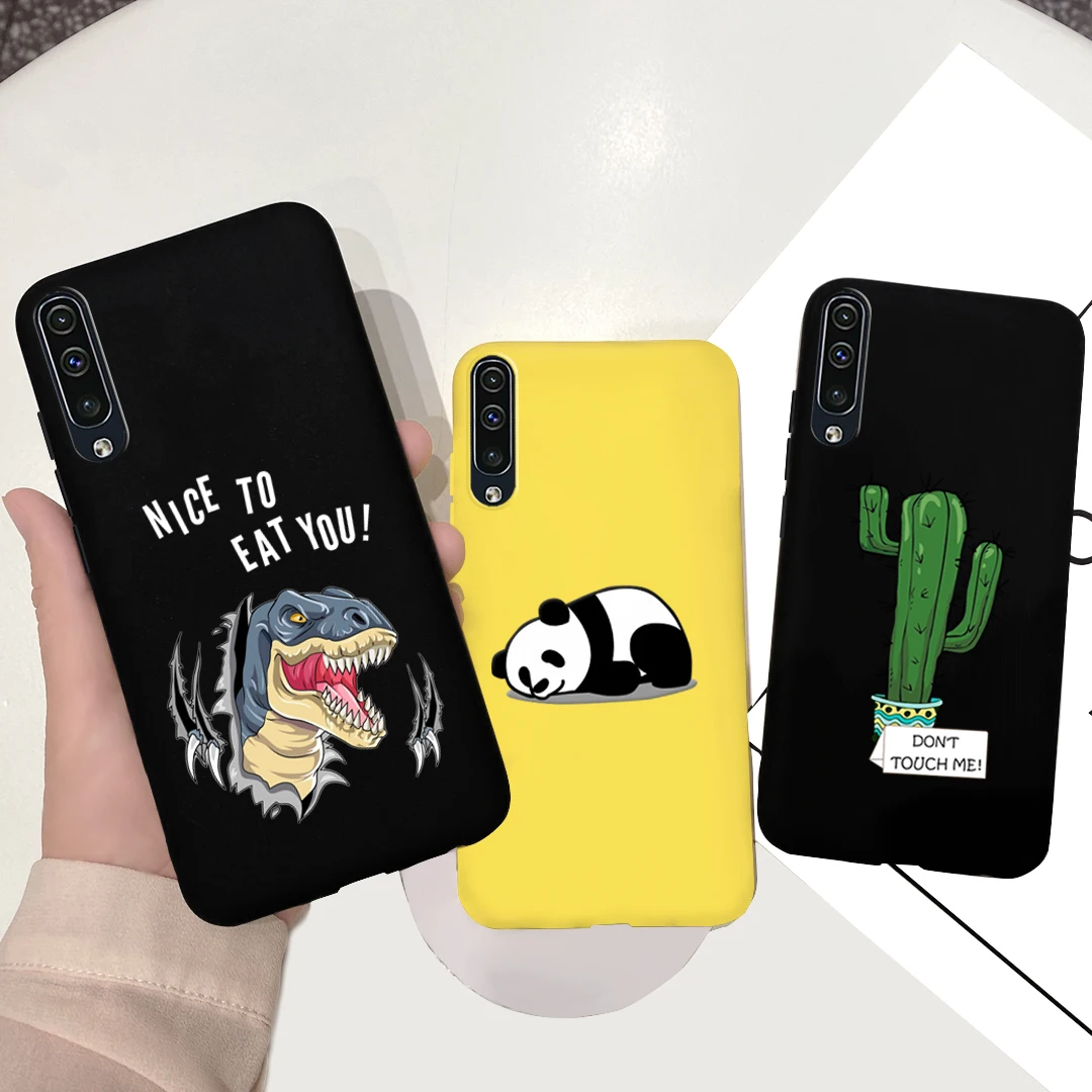 Case For Samsung A50 A30 Bumper Flower Soft Back Cover Silicone Case on For Coque Samsung Galaxy A 50 A50S A30 S A30S Phone Case
