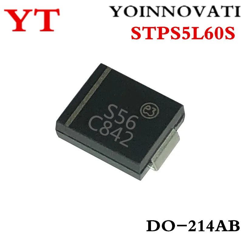 20pcs/lots STPS5L60S STPS5L60 S56 60V 5A SMC IC Best quality.