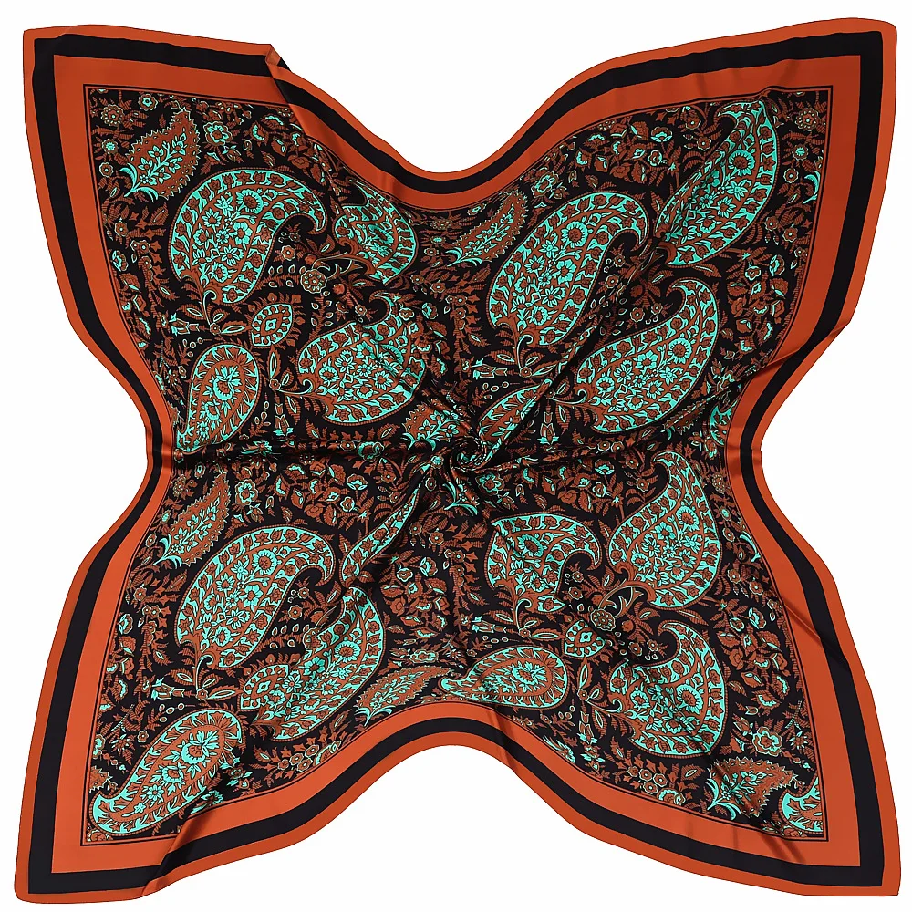 Bufanda de seda con estampado de anacardo para mujer, chales grandes de gran tamaño, x 130CM 2022, novedad de 130