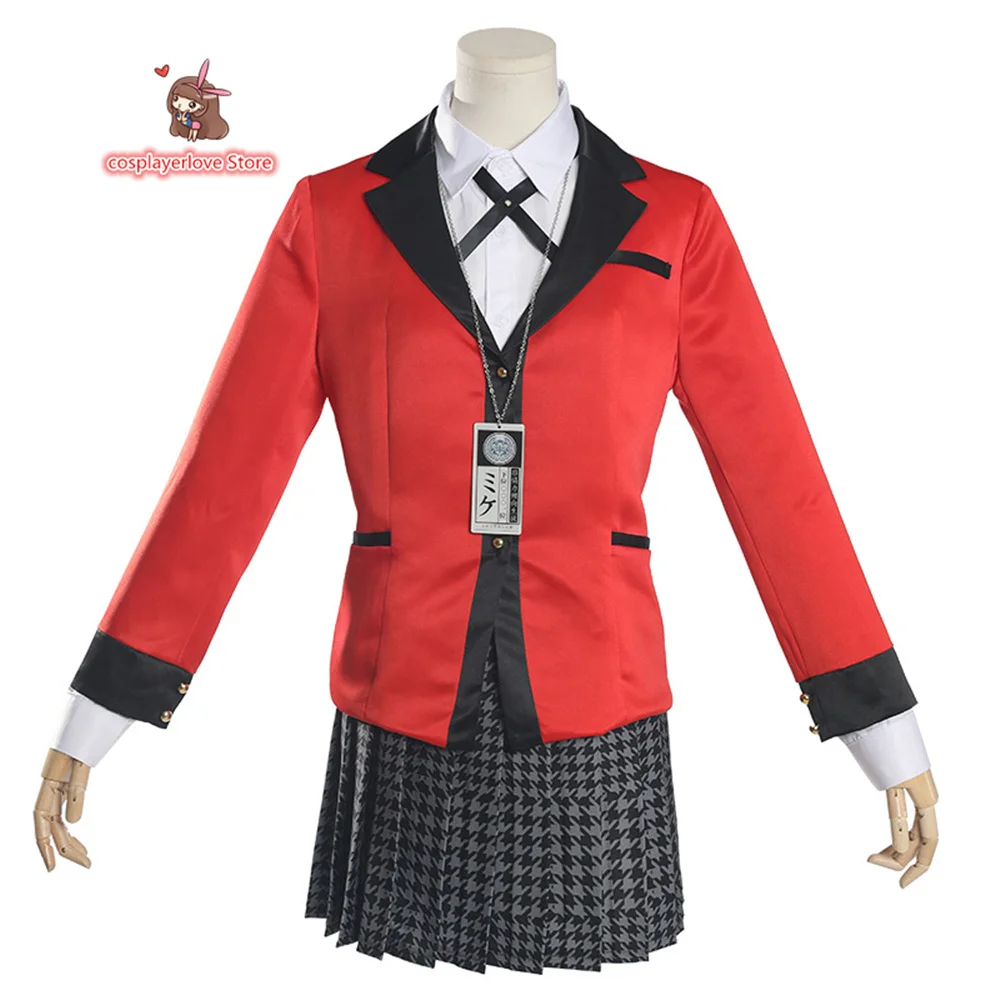 Disfraz de Jabami Yumeko Momobami Kirari, uniforme de Cosplay para Halloween y Navidad