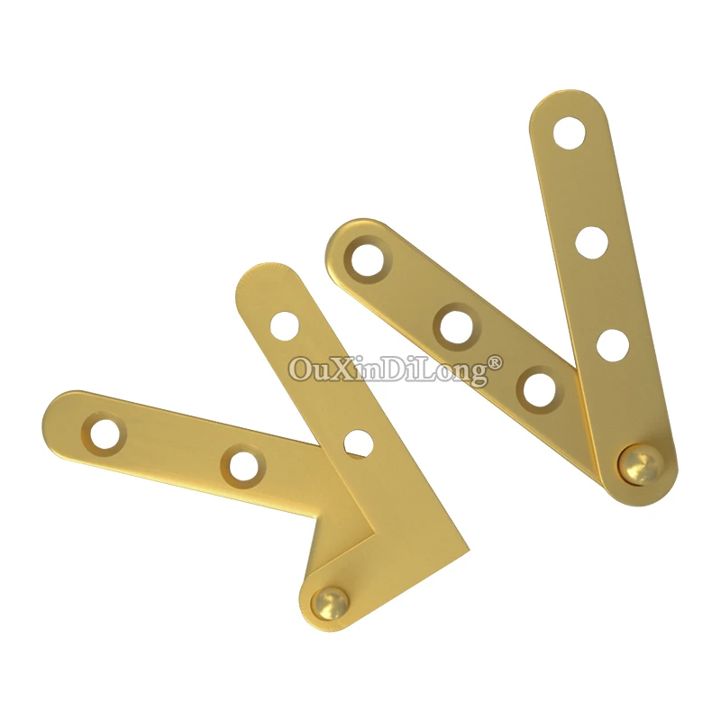 On Stock 8Pairs European Pure Brass Furniture Door Hinges Hidden Inset Door Pivot Hinges Install Up and Down