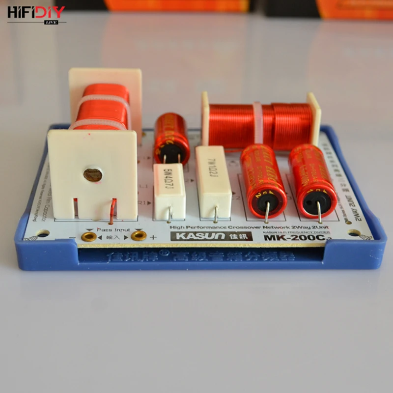 HIFIDIY LIVE  MK-200C 2 Way 2 speaker tweeter + bass  Unit HiFi home Speakers audio  Frequency Divider Crossover Filters