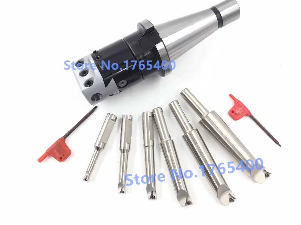 New NT30  M12  arbor F1 -18 75mm boring head & shank 18mm 6pcs borng bar + 10pcs carbide inserts