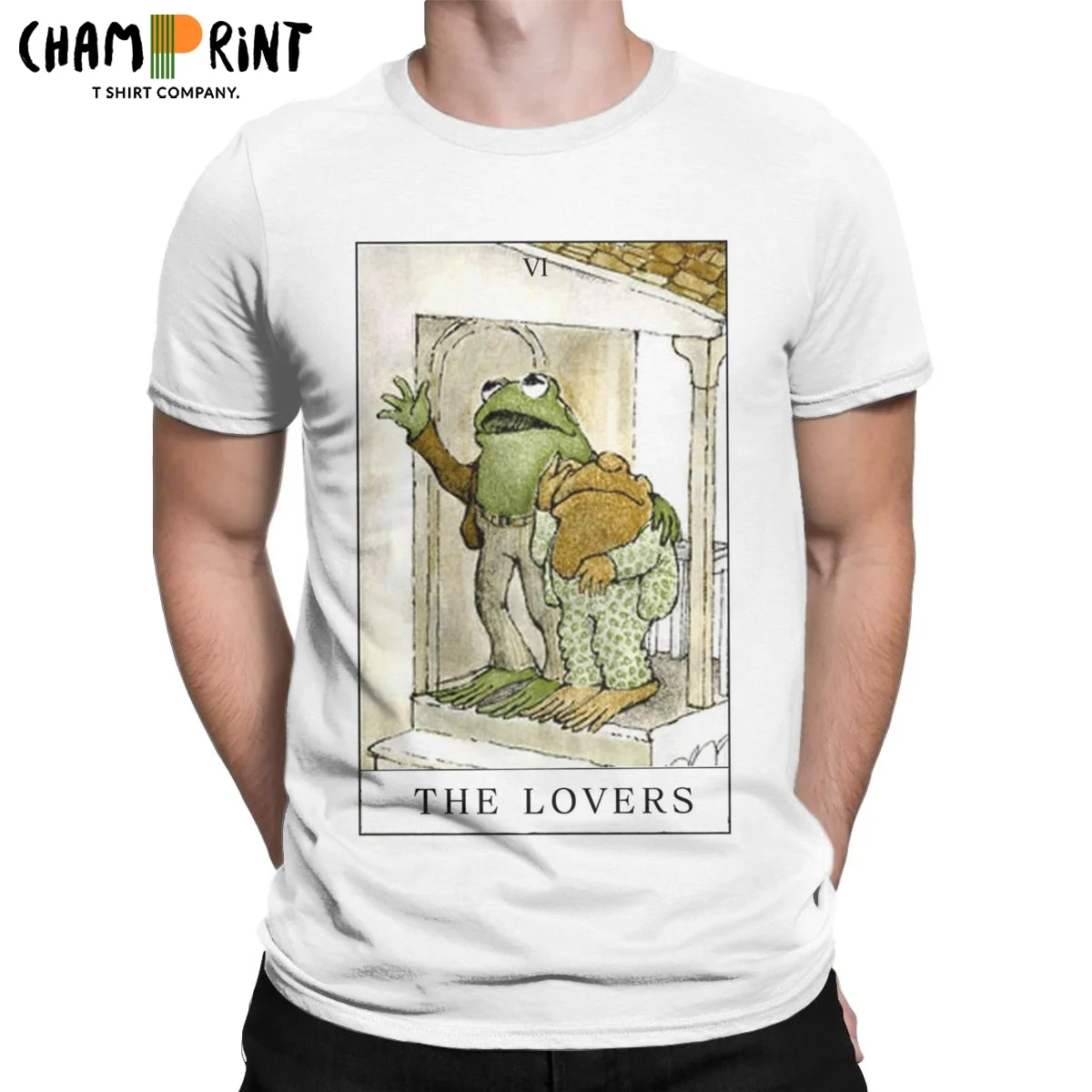 Men Frog And Toad The Lovers T Shirt LGBT Cotton Tops Vintage Short Sleeve Crew Neck Tee Shirt Classic T-Shirts