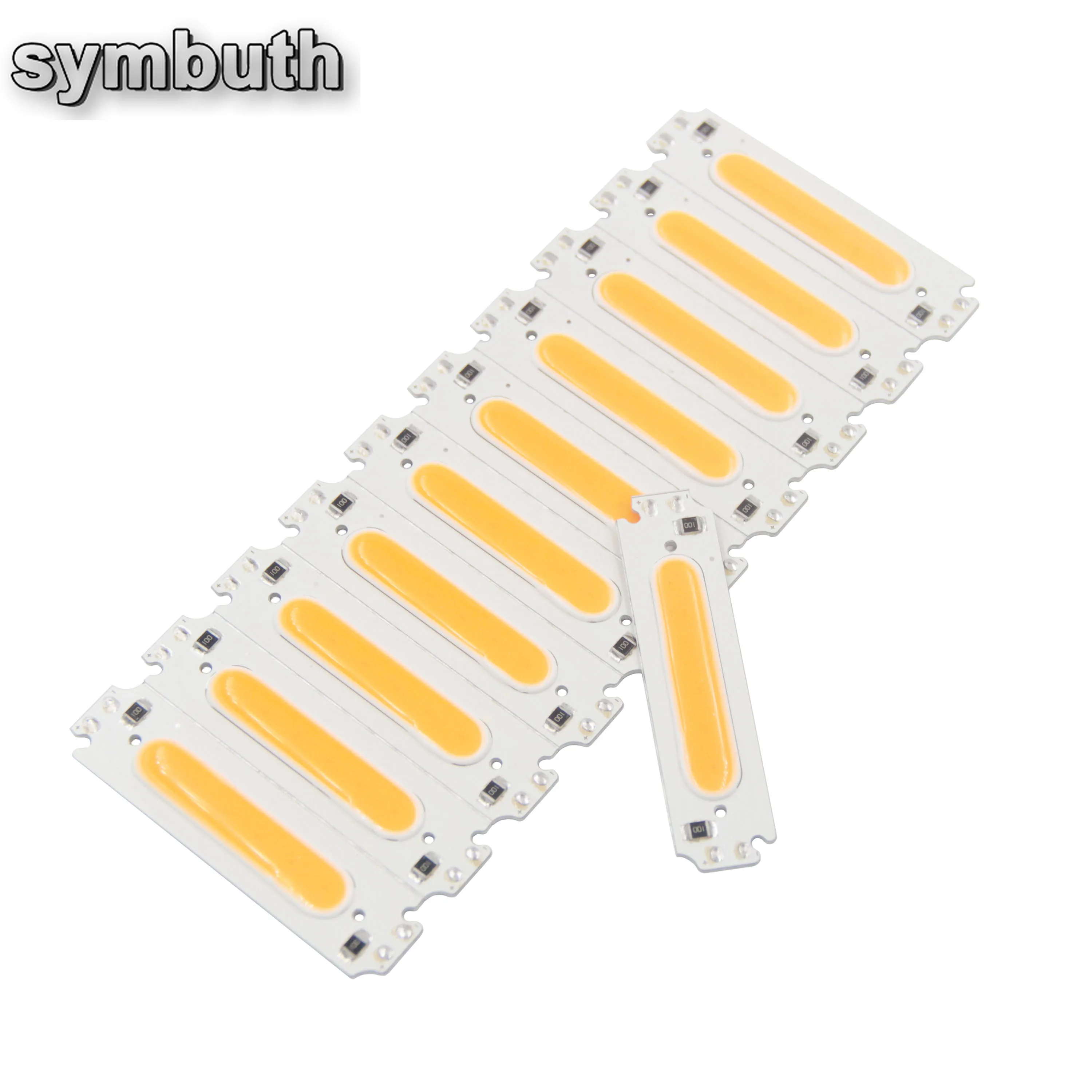 DC 12V 60*15mm COB LED çubuk 2W diyot şerit lamba kırmızı mavi pembe yeşil sarı beyaz renk DIY için lamba