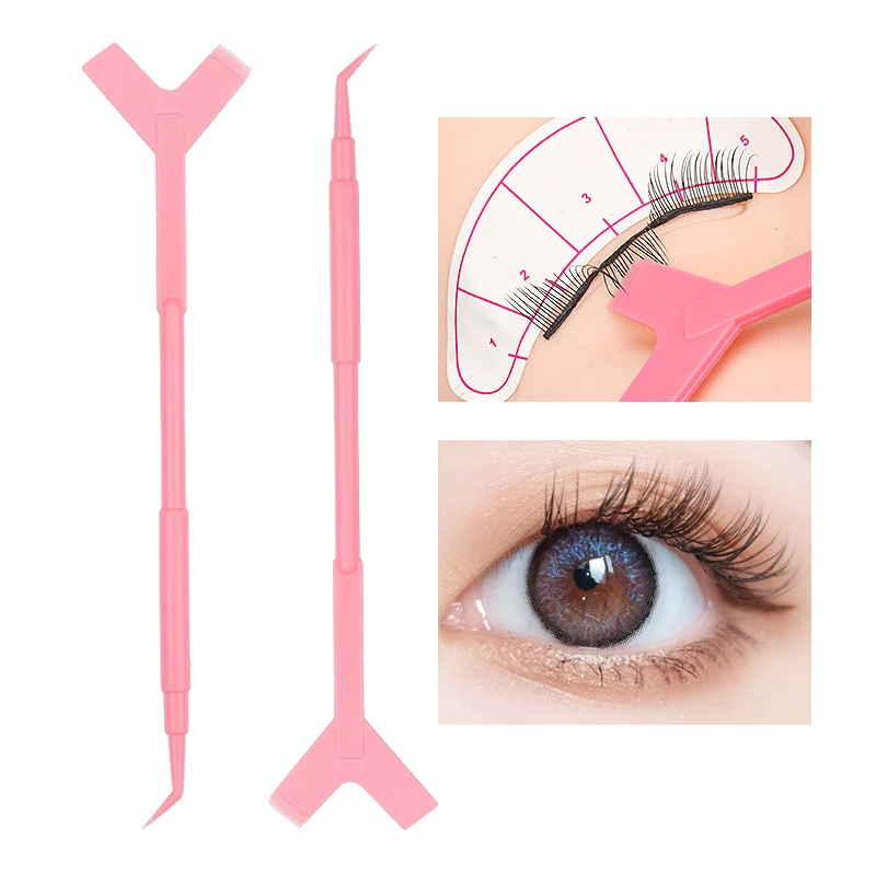 10Pcs Wiederverwendbare Kunststoff Wimper Perming Stick Werkzeuge Sauber Y Form Kamm Lash Heben Curler Applikator Frauen Make-Up Mascara Pinsel