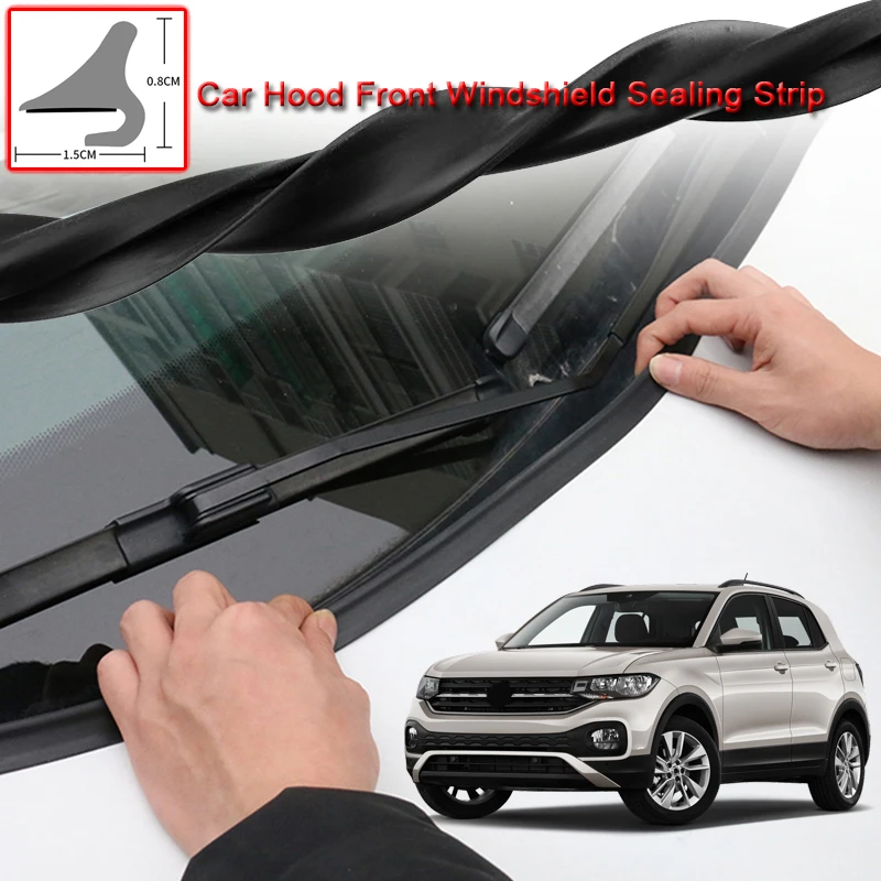 

For Volkswagen T-Cross 2016-2020 Car Seal Strip Windshied Spoiler Filler Protect Edge Weatherstrip Strips Sticker Accessories