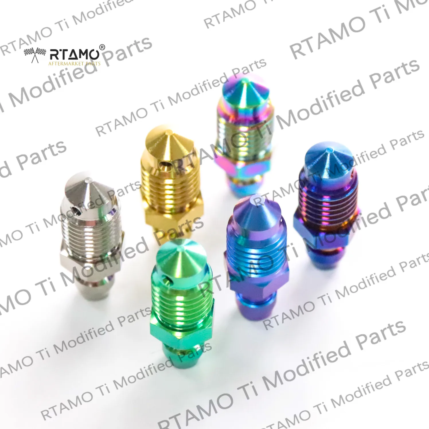 Titanium Banjo Bolts M10x1.0P/1.25P Bleed Nipple Air Bleeder Valve for Brake Master Cylinder Brake Caliper BREMBO Ducati Aprilia