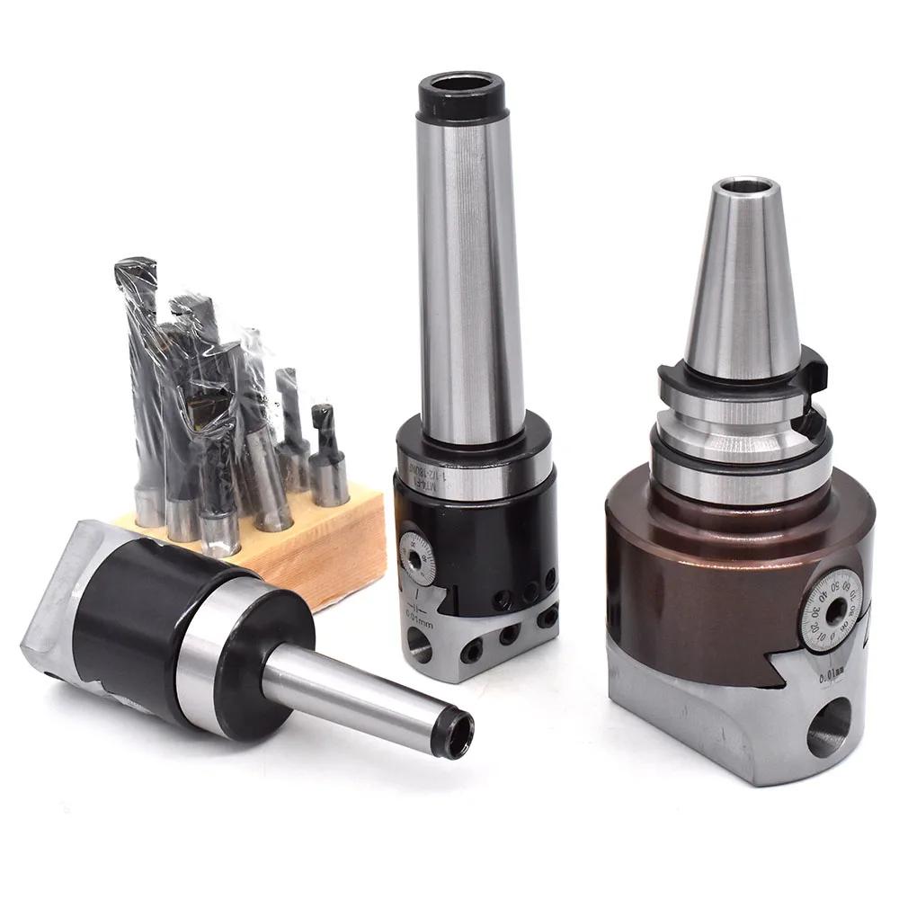 Imagem -05 - Conjunto Morse Tapper Adaptador Mt2 Mt3 Mt4 r8 Nt30 Nt40 Mais f1 50 mm Polegada Chato Cabeça Mais Peças f1 12 Barra Ferramenta para Máquina Cnc 1