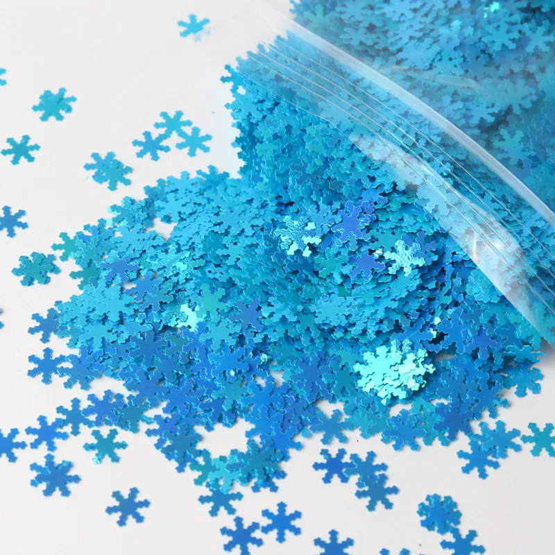 50G/10G Color Snowflake Sequins Ultra-Thin Flash Laser 3D Nail Holographic Painted Chameleon Film Diy Nail Neon Sequins 5Mm