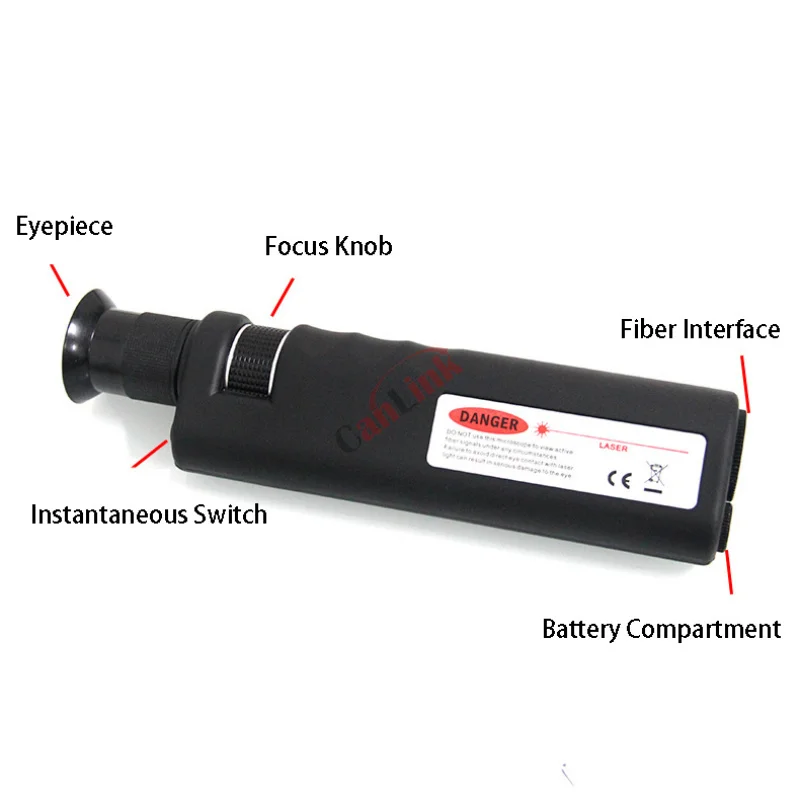 Imagem -05 - Microscópio de Inspeção de Fibra Óptica com Ampliação 400x com Adaptador Universal sc fc lc st mu E2000 para Limpeza de Fibra Inspecionar