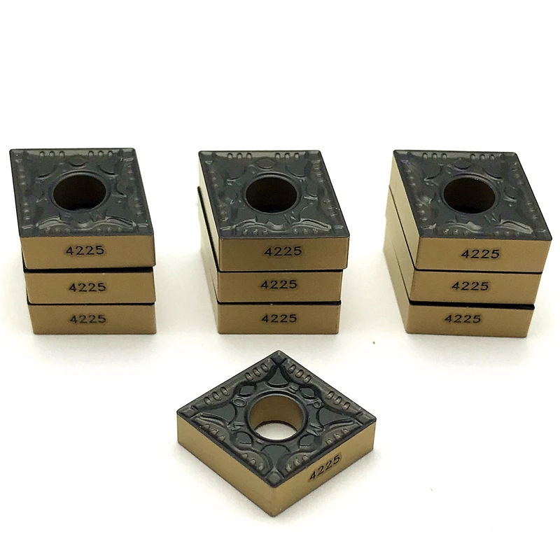 Imagem -05 - pm 4225 Carboneto Cortador Torneamento Inserções Torno Ferramentas Cnmg 120404 120408 Peças de Metal Alta Qualidade 10 Peças Cnmg120404 Cnmg120408