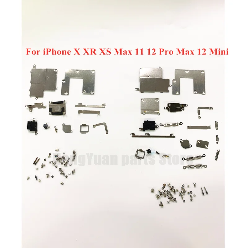 LCD Screen Full Set Small Metal Internal Bracket parts + Full Set Screws For iPhone 12 Pro Max 12Mini Mobile Phone Accessories