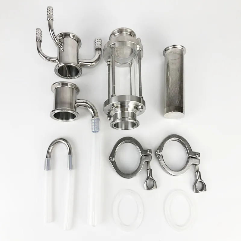 Imagem -03 - Conjunto Extrator Soxhlet Sanitário Od64 para Destilação 51 mm 225ml Filter Basket Ss304