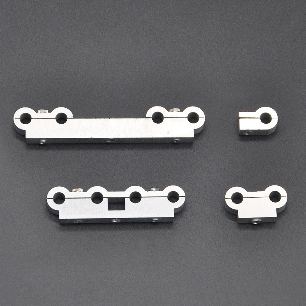 2 pezzi RC metallo morsetto per tubi CNC fisso 3mm 4mm tubo flessibile per 16mm cilindro braccio 1:14 escavatore idraulico ingegneria parti del