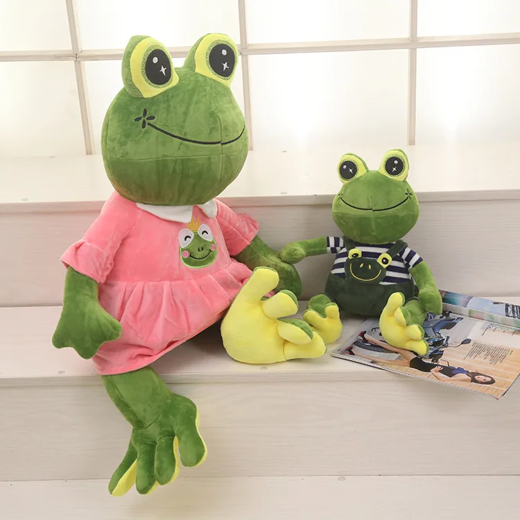 

Stuffed Frogs Plush Toys Frogs Doll Lovely Cartoon Birthday Or Holiday Gift Super Soft Pillow And Have Two Colors Are Available