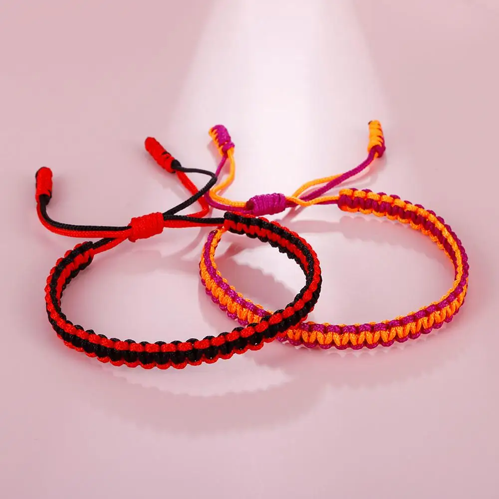 Tibetan Braided Couple Bracelet Lucky Red String Handwoven Knots Men Women Bracelets & Bangles Prayer Rope Best Friend Jewelry