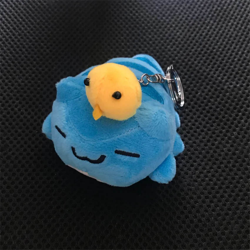 Bugcat Capoo Keychain Bagpack Pendant Blue Cat Toy Anime Stuffed Plush Cartoon Doll Kids Birthday Gifts