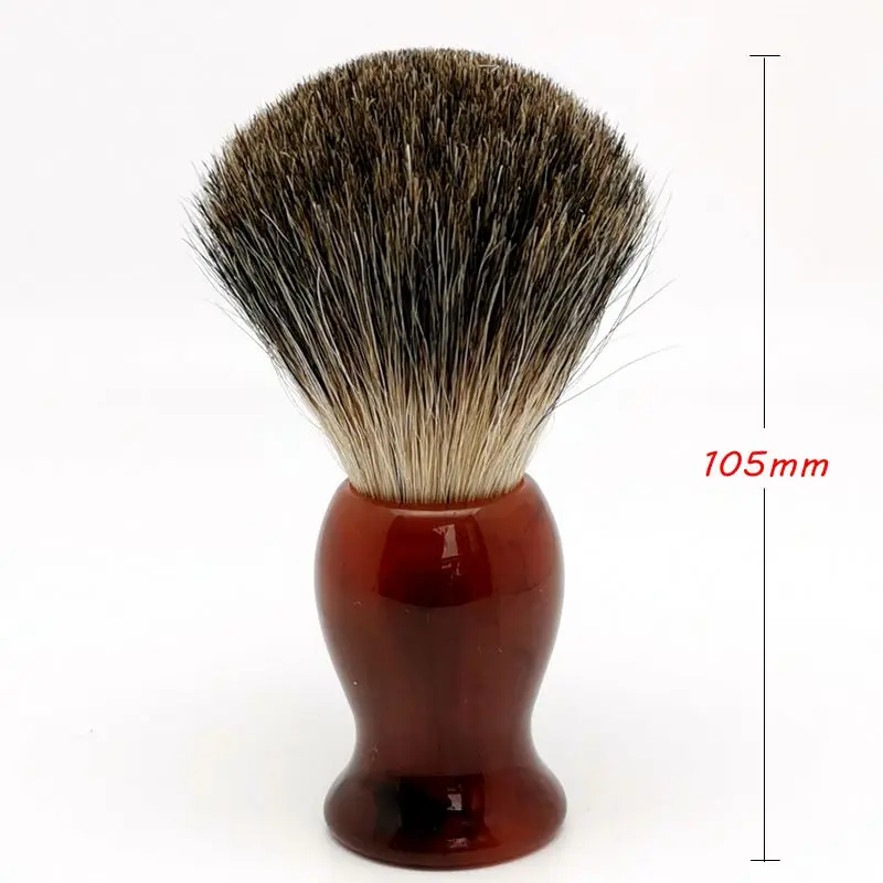 Misty Rain Pattern Resin Handle Shaving Brush of Pure Badger Hair With Gift Box Perfect for Wet Shaver Cream