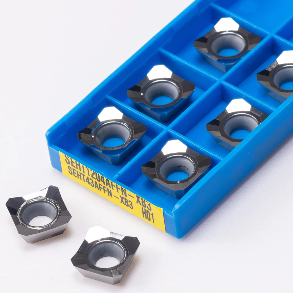 SEHT1204/fn X83 H01 أداة طحن كربيد إدراج SEHT 1204 مطحنة الوجه SEHT1204/فائقة التصنيع باستخدام الحاسب الآلي الفولاذ المقاوم للصدأ أداة تحول خارجية