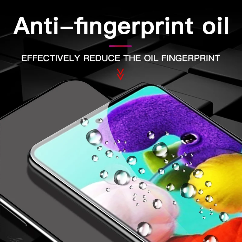 Full Cover Tempered Glass For Samsung Galaxy A03 A13 A23 A33 A53 A22 A32 A52 A72 A73 A51 A71 A21S A50 A70 Screen Protector Glass