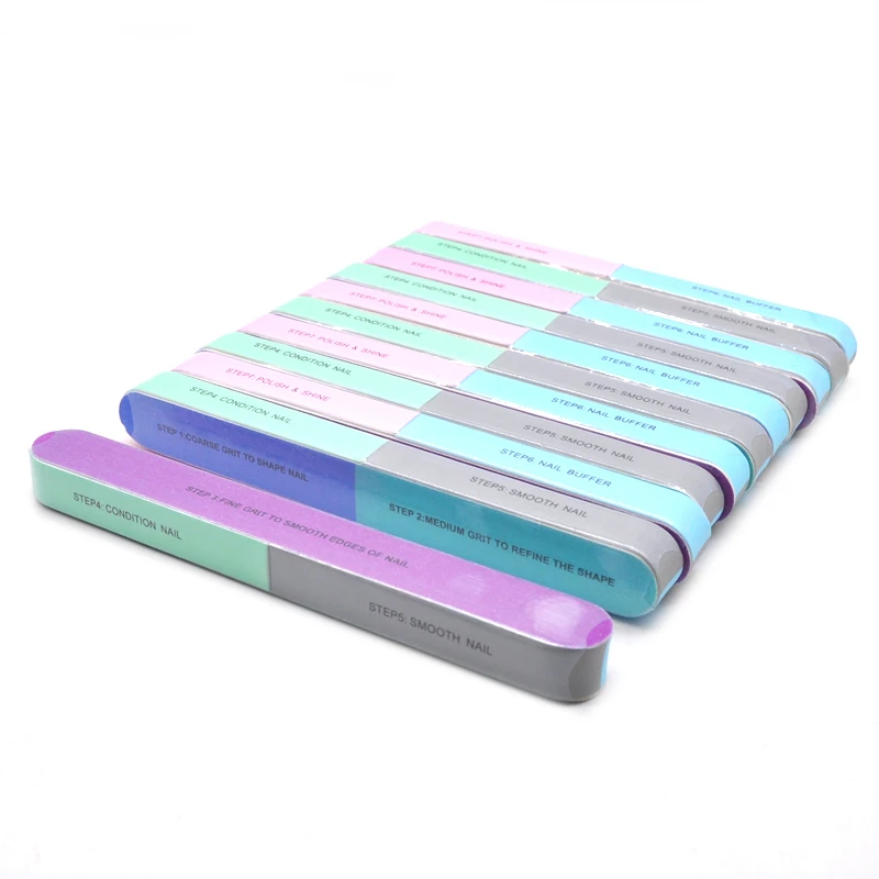 

10 Pcs Nail Block Buffer Files 7 Side Multifunction Sponge Nails Care Tools Nail Buffer Bloc Polissoir Ongle Gel Para Unha Kits