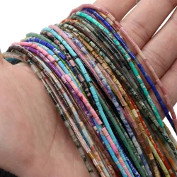 Natural Stone Quartzs Beads Cylindrical Sodalite Emperor Stone for DIY Bracelet Necklace Accessories Jewelry Making Size 3x4mm