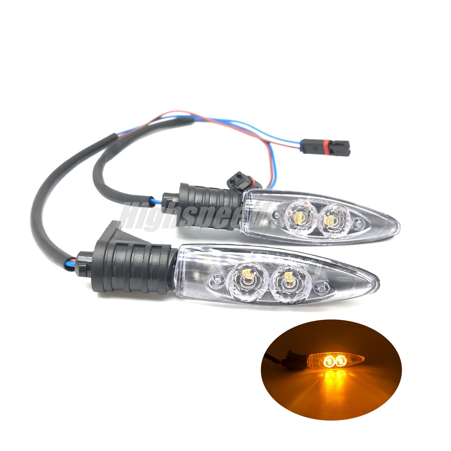 

2 PCS LED Turn Signal Lights Motorcycle Front Rear Turn Signal Indicator Light Blinker Lamp for BMW R1200GS ADV 2014-2017