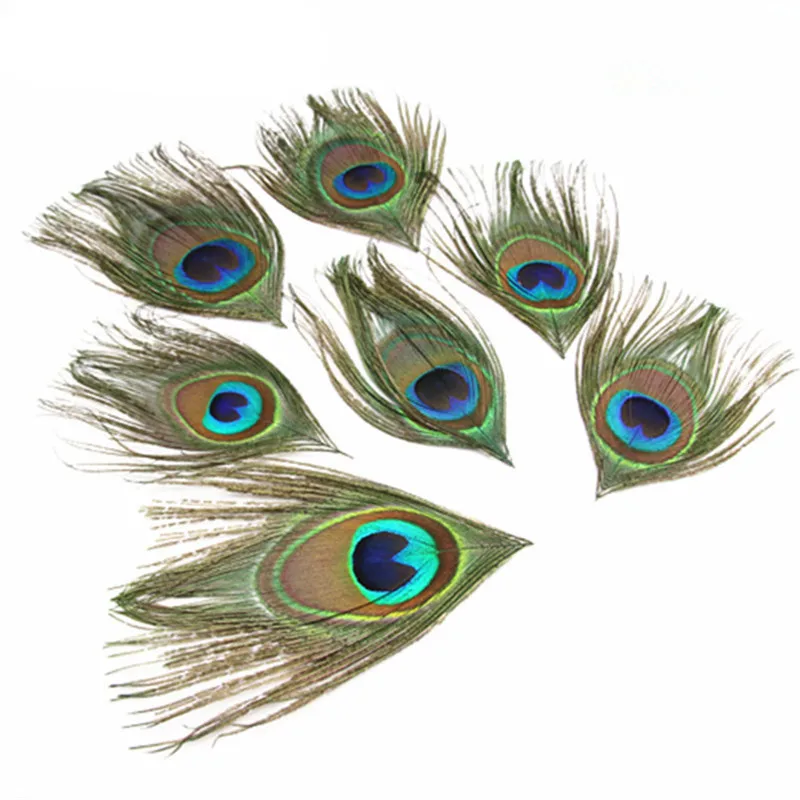 20Pcs/Lot Real Peacock Feather 13-16CM Peacock Feathers for Decoration Eye Handicraft Accessories Wedding Accessories Decoration