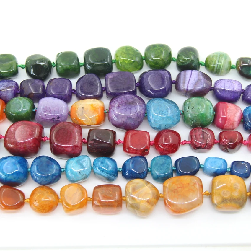 Natural Agates Graduate Nugget,Mix Colour Freeform Cut Dragon Vein Onxy, For Pendant Necklaces Bracelet Earring Jewelry Mak