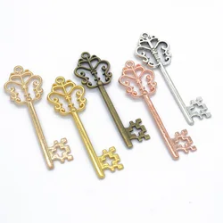 Free Shippin 10pcs Silver Plated key Charms alloy Pendants for Bracelet Necklace Jewelry Making Accessories DIY O223