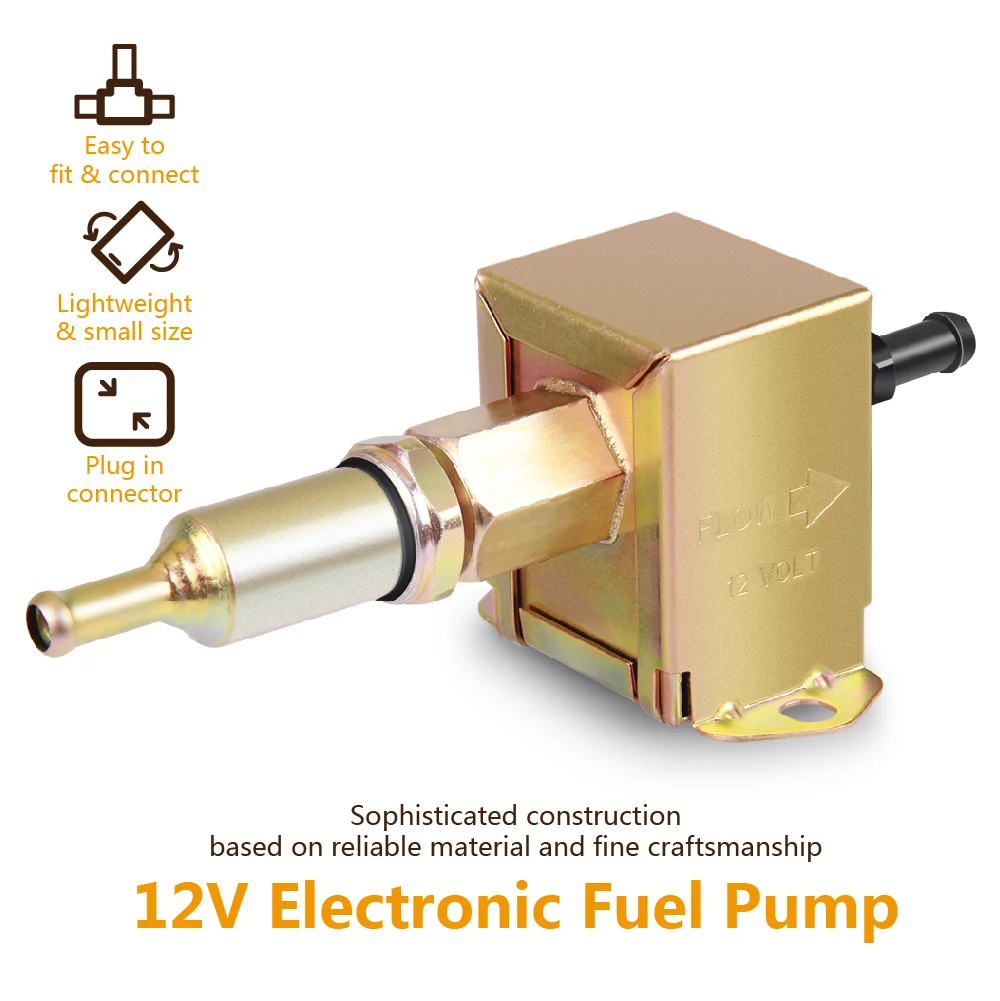 12V Standard Facet Universal Electric Fuel Pump Metal for Petrol & Diesel 2.5-4 PSI