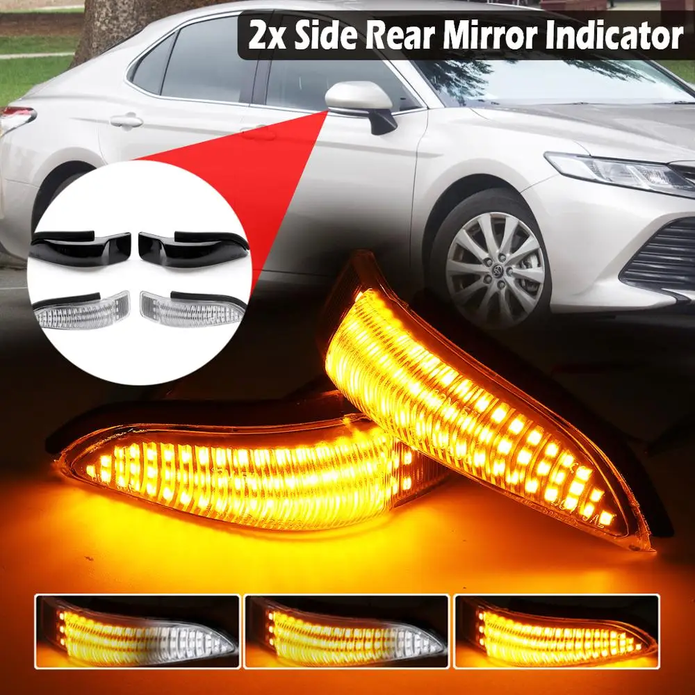 

For Toyota Camry COROLLA YARIS Flowing Side Mirror Turn Signal Lights Dynamic Turn Signal Side Indicator Blinker Sequential Ligh