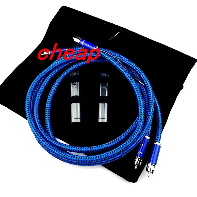 Free shipping pair Cheap--Hi-End SKY RCA Interconnect Audio Cables with 72V DBS