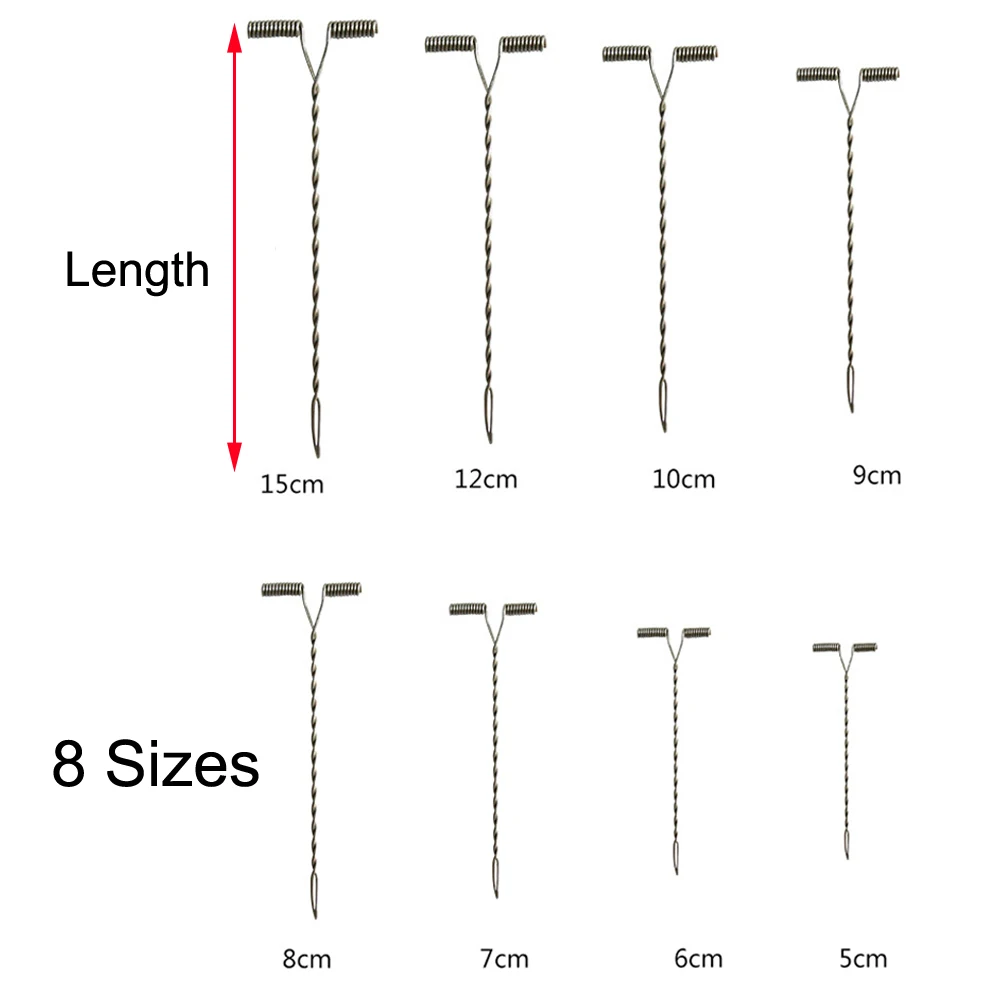 100PcsแขนลวดลูกปัดTรูปร่างปลาRigสาขาBalanceขนาด 5 ซม.6 ซม.7 ซม.8 ซม.9 ซม.10 ซม.12 ซม.15 ซม.อุปกรณ์ตกปลา