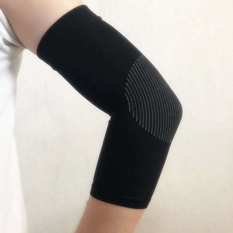 1 pair of nylon elastic elbow pads for men/women basketball badminton protection Arm Sleeve Breathable elbow support Ultra-thin