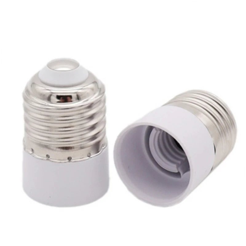 from E27 to E14 Lamp Holder Converter E14 Lamp Socket Adapter E27 Lamp Base Fireproof Material Screw Mouth Lamp Socket Changer