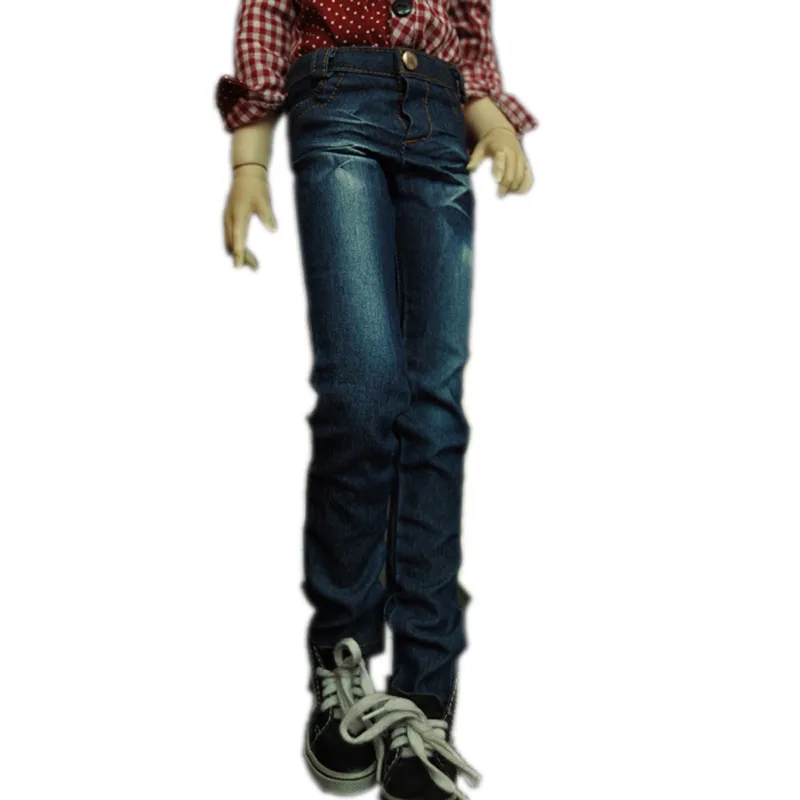 1/4 1/3 scale BJD clothes Washed pleated jeans for BJD/SD  MSD SD13 SD17 SSDF ID72 HID strong Uncle doll accessories C0162