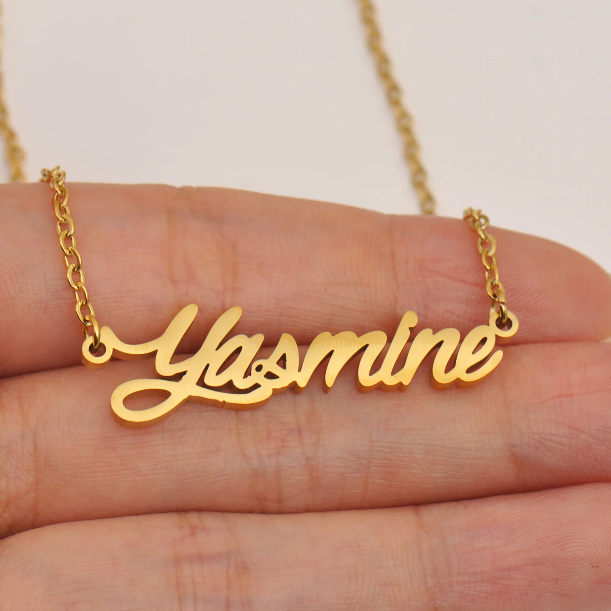 Cursive Initial Letters Name Necklace for Adeline Birthday Party Christmas New Year Graduation Wedding  Valentine Day Gift