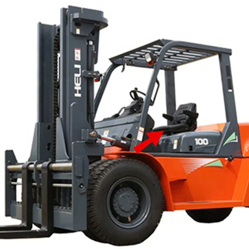 JayCreer Forklift Seat With Armrest and Safety Belt For Forklift Truck,Tractor,Skid Loader