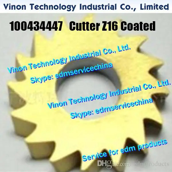 

100434447 edm Cutter Z16 (Titanium Coated) Ø30xØ12x6mm for ROBOFIL 230F,240,330F,440,640. C503 Cutter Knife 30Dx16Teeth 434.447